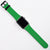 Apple Watch Band (44, 42mm) Vegan Leather Strap Black Buckle, Green