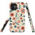 Orange And Blue Flowers Protective Phone Case