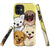 Illustrated Puppies Protective Phone Case
