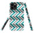 Blue And Grey ZigZag Protective Phone Case