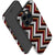Black Brown Red ZigZag Protective Phone Case
