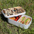 Lunch Box Food Container Snack Picnic Authentic Wood Strap Cutlery Best Friends