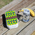 Lunch Box Food Container Authentic Wood Strap Cutlery Brazil Flag Abstract