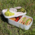 Lunch Box Food Container Snack Picnic Authentic Wood Strap Cutlery Charming