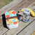 Lunch Box Food Container Snack Picnic Authentic Wood Strap Cutlery Flowers