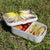 Lunch Box Food Container Snack Picnic Authentic Wood Strap Cutlery Lovely