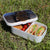 Lunch Box Food Container Snack Picnic Authentic Wood Strap Cutlery Magical
