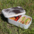 Lunch Box Food Container Snack Picnic Authentic Wood Strap Cutlery Retro Cat