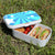 Lunch Box Food Container Snack Picnic Authentic Wood Strap Cutlery Stars
