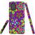 Purple Floral Design Protective Phone Case
