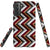 Black Brown Red ZigZag Protective Phone Case