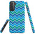 Blue And Green Waves Protective Phone Case